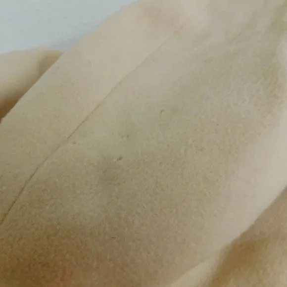 Fleurette Women Ivory Long Lined Coat 4 Piece Button Collared Vintage USA FLAW - Picture 9 of 12